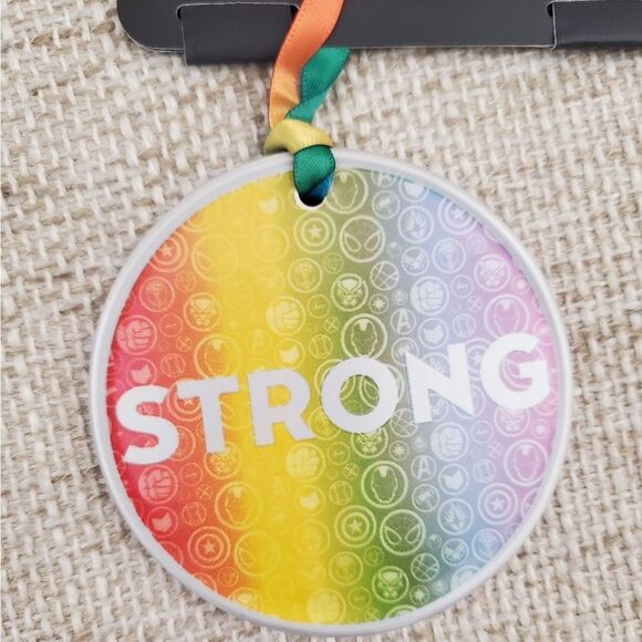 Disney Marvel Pride Collection Strong Disc Christmas Ornament - Picture 7 of 8